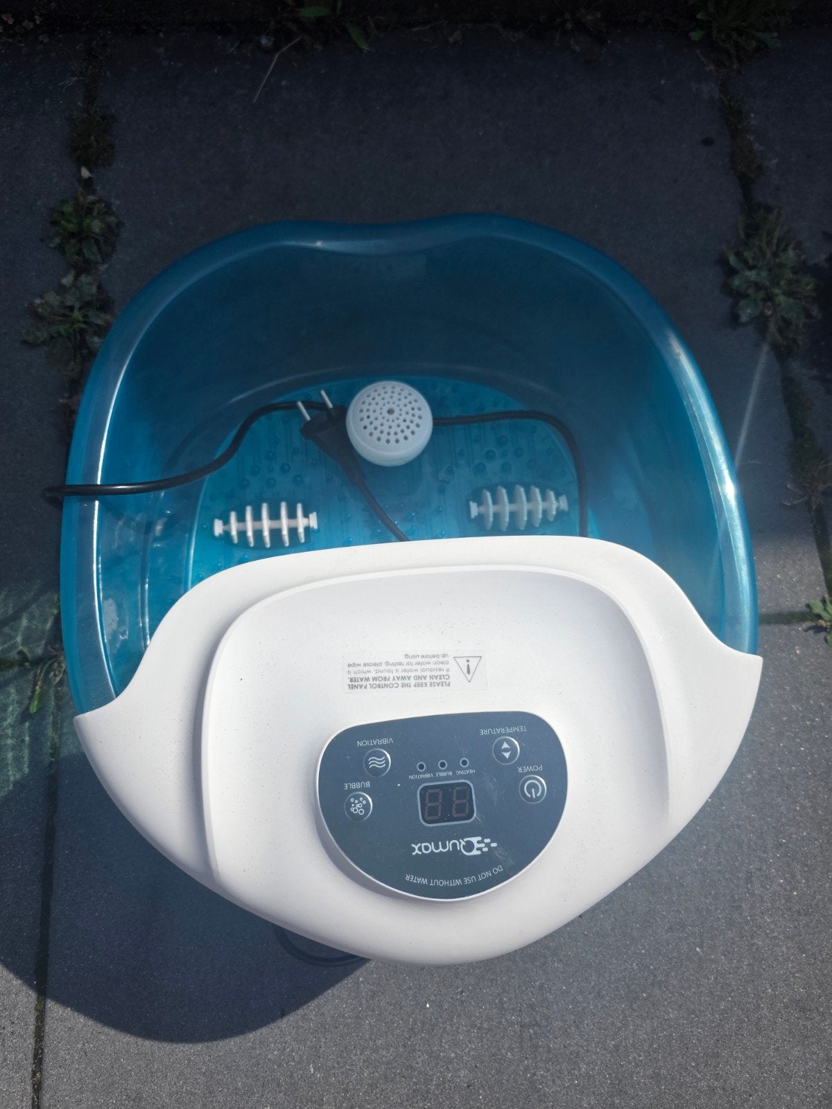 Voetenbad met massage en verwarming - Qumax, Ophalen, Gebruikt, Hand- en Voetverzorging