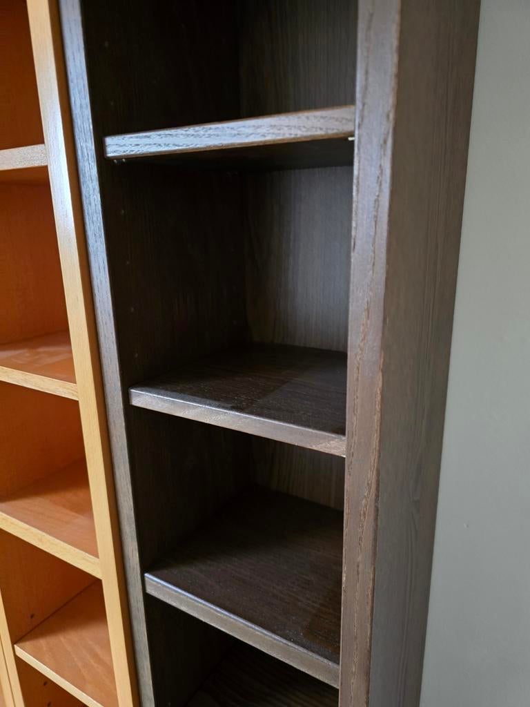 Ikea CD/DVD kasten 1x donkerbruin en  1 x donkergrijs, Ophalen, Hout, Cd's of Dvd's