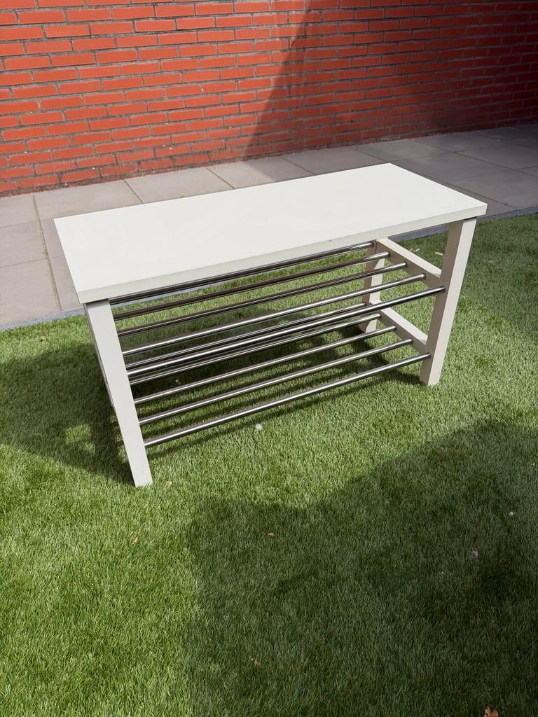 IKEA bankje wit - Gebruikt maar in zeer goede staat, Ophalen, Zo goed als nieuw