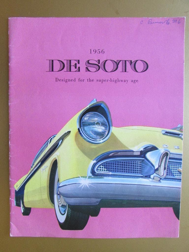 1956 DeSoto prestige brochure, Engels, Ophalen of Verzenden, Gelezen, Overige merken