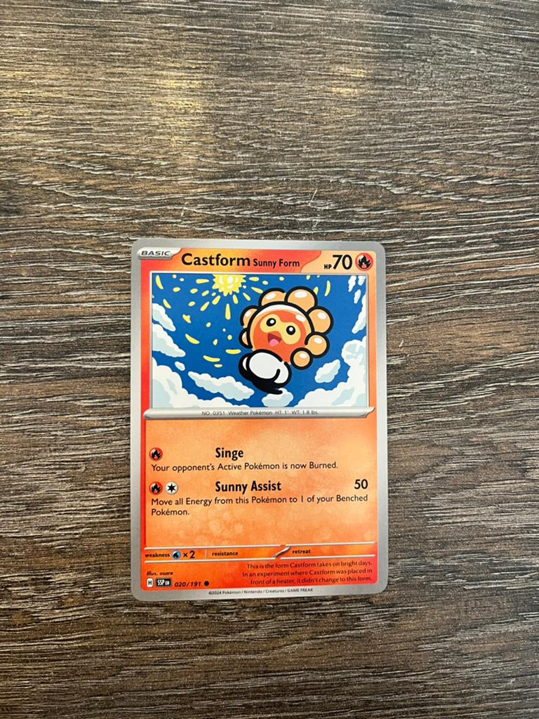 Castform Sunny Form SSP 020/191, Ophalen of Verzenden, Zo goed als nieuw