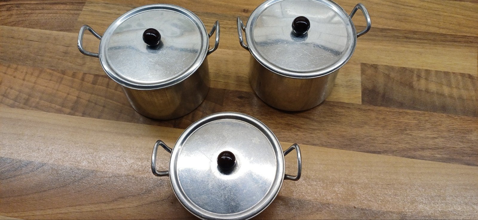 Metalen pannenset voor kinderkeuken, Ophalen of Verzenden
