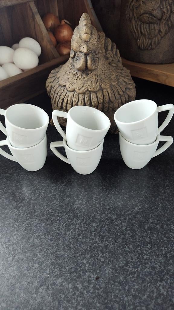 6x Nespresso ( espresso) kopjes €1,50 p/st, Ophalen of Verzenden, Overige stijlen, Kop(pen) en/of Schotel(s)