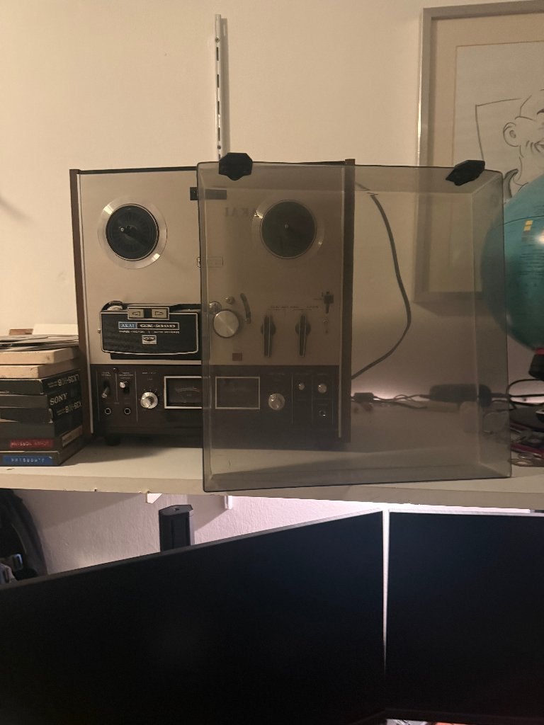Akai - GX-210D met 4-track en Auto-Reverse, Ophalen, Bandrecorder, Met stofkap