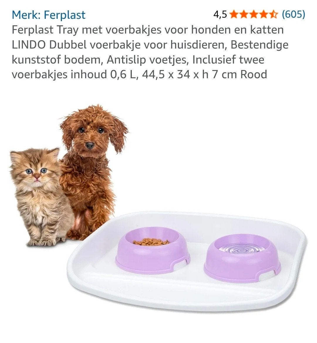 ferplast lindo voederplateau dienblad, Dieren en Toebehoren, Ophalen of Verzenden