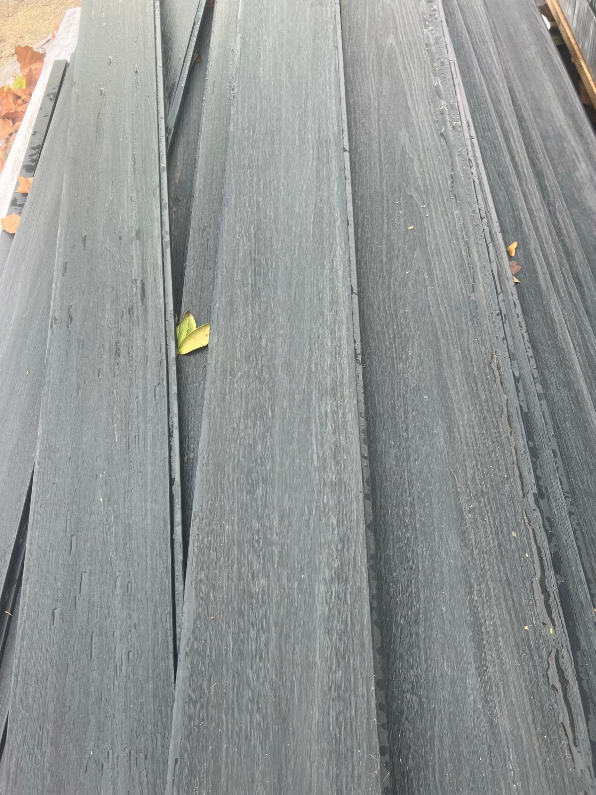 Donkergrijze composiet schutting planken, Tuin en Terras, Terrasdelen en Vlonders, Ophalen of Verzenden, Gebruikt, Composiet