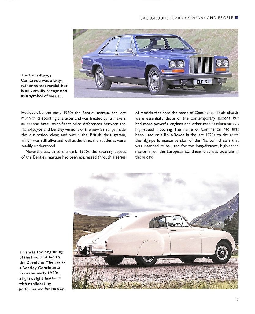 Corniche en Camargue Tweedeursmodellen van Rolls-Royce en Be, Verzenden, Nieuw, James Taylor, Overige merken