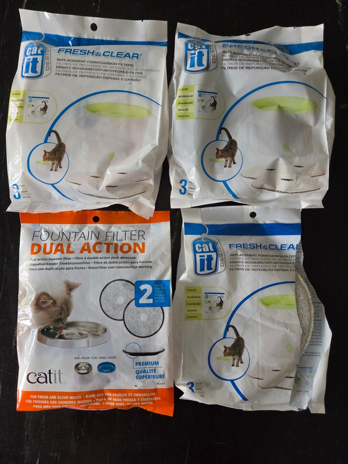 Catit 2.0 fresh & clear filter drinkfontein, Ophalen of Verzenden, Nieuw