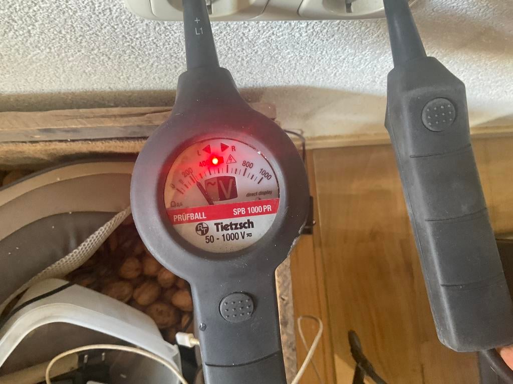 Duspol 50-1000 volt TIETZSCH AC/DC draaiveldmeter, Ophalen of Verzenden, Zo goed als nieuw, Multimeter