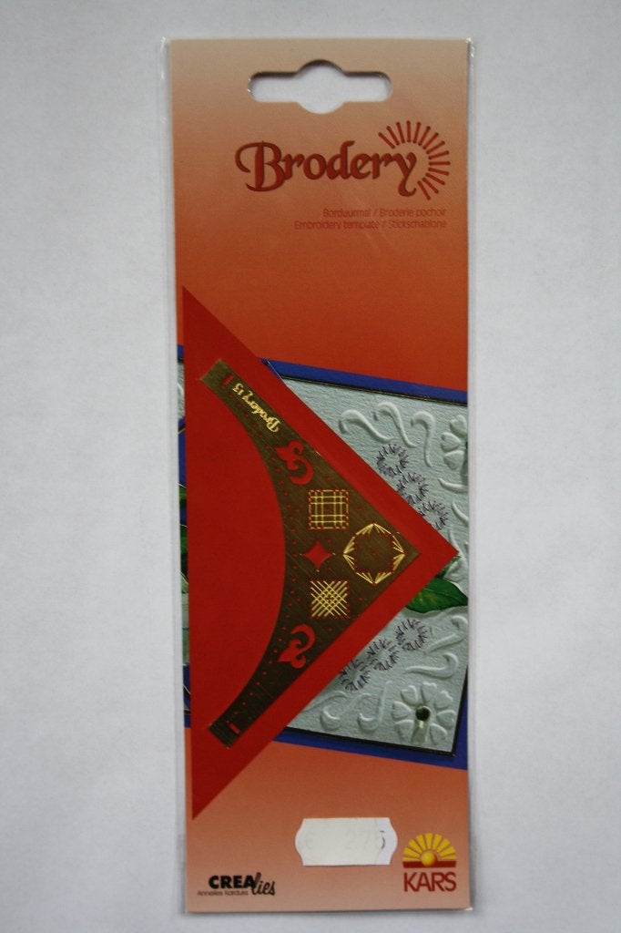 Brodery Borduurstencil hoek rond lelie, Hobby en Vrije tijd, Kaarten | Zelf maken, Verzenden, Nieuw, Natuur, Pons of Mal