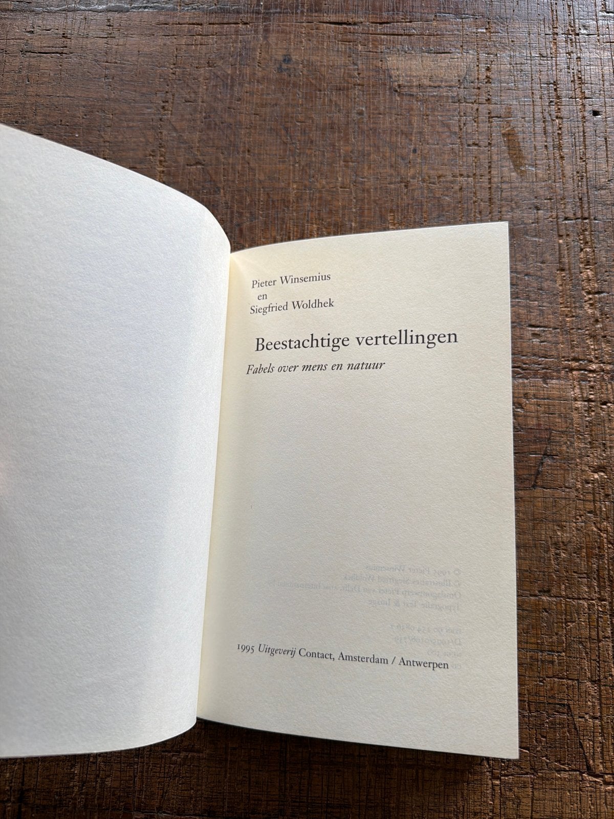 Beestachtige vertellingen - Pieter Winsemius en Siegfried Wo, Ophalen of Verzenden, Zo goed als nieuw