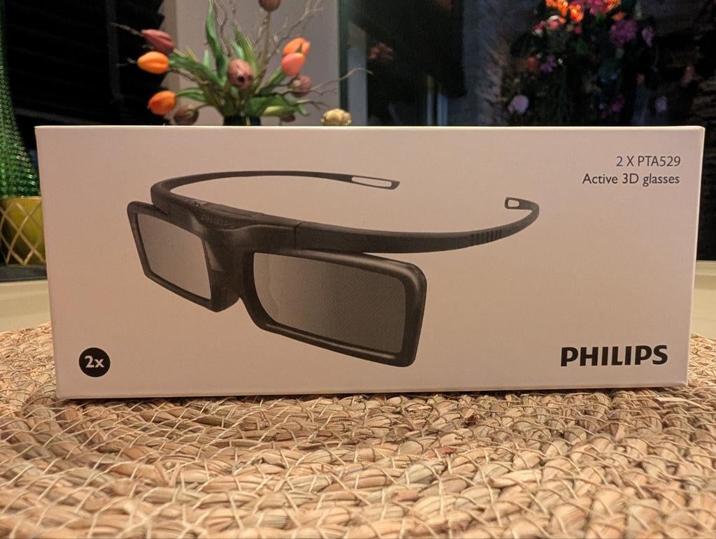 Philips 3D brillen 2 stuks nieuw in de doos, Audio, Tv en Foto, Televisie-accessoires, Ophalen of Verzenden, Nieuw