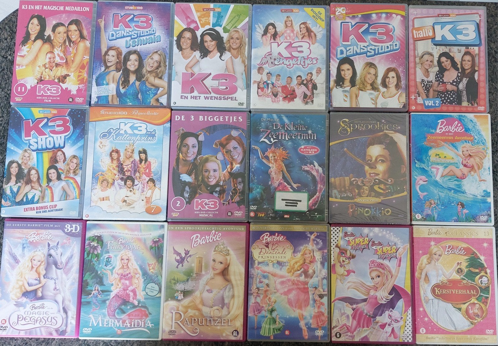 Dvd's K3 Barbie, Cd's en Dvd's, Dvd's | Kinderen en Jeugd, Alle leeftijden, Ophalen of Verzenden, Zo goed als nieuw