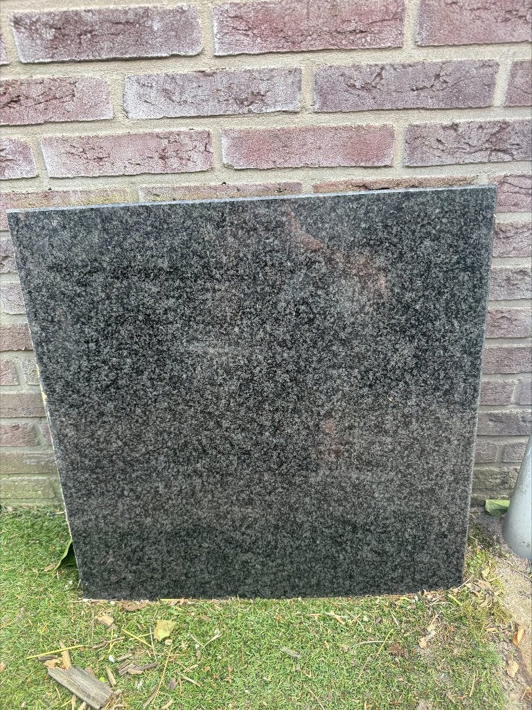 Gratis Zwart Granieten plaat 60x60x3 cm (uit keuken), Ophalen, Zo goed als nieuw, Overige materialen, 20 tot 50 mm
