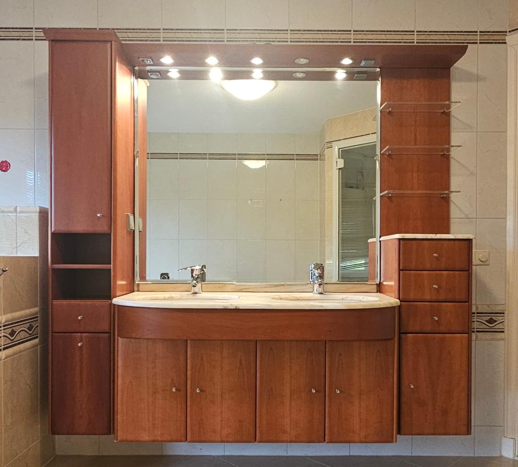 Badkamer wastafelmeubel, Huis en Inrichting, Badkamer | Badkamermeubels, Ophalen, Gebruikt, 150 tot 200 cm, 50 tot 75 cm