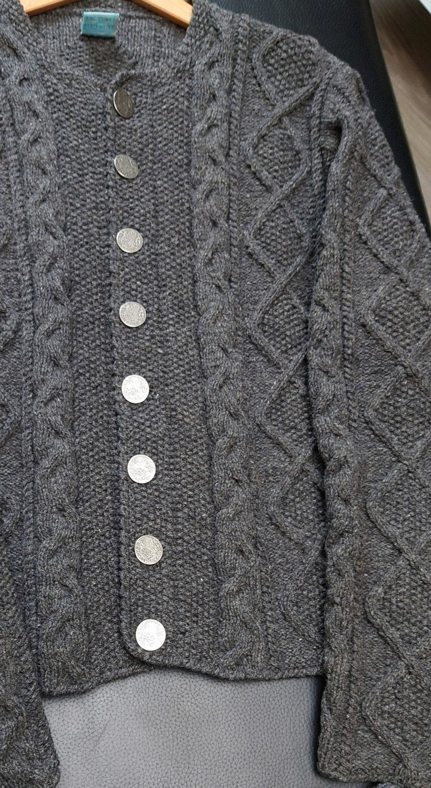 Heren trachten vest origineel Bayrish handgemaakt, Kleding | Heren, Maat 52/54 (L), Tracht und Heimat, Ophalen of Verzenden, Grijs
