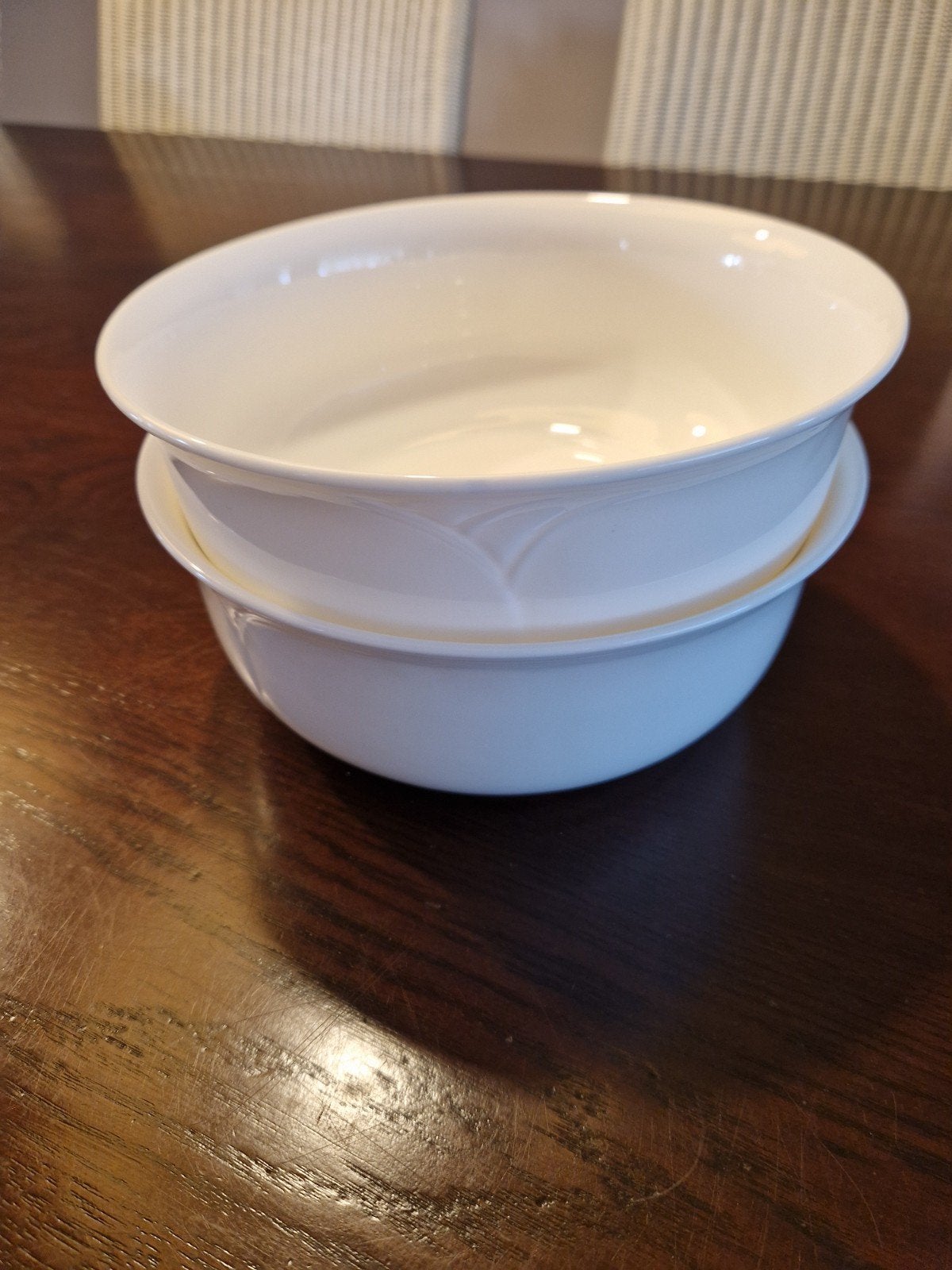 2 dekschalen Royal Albert Horizons Profile,  als nieuw, Huis en Inrichting, Keuken | Servies, Ophalen of Verzenden, Nieuw, Porselein