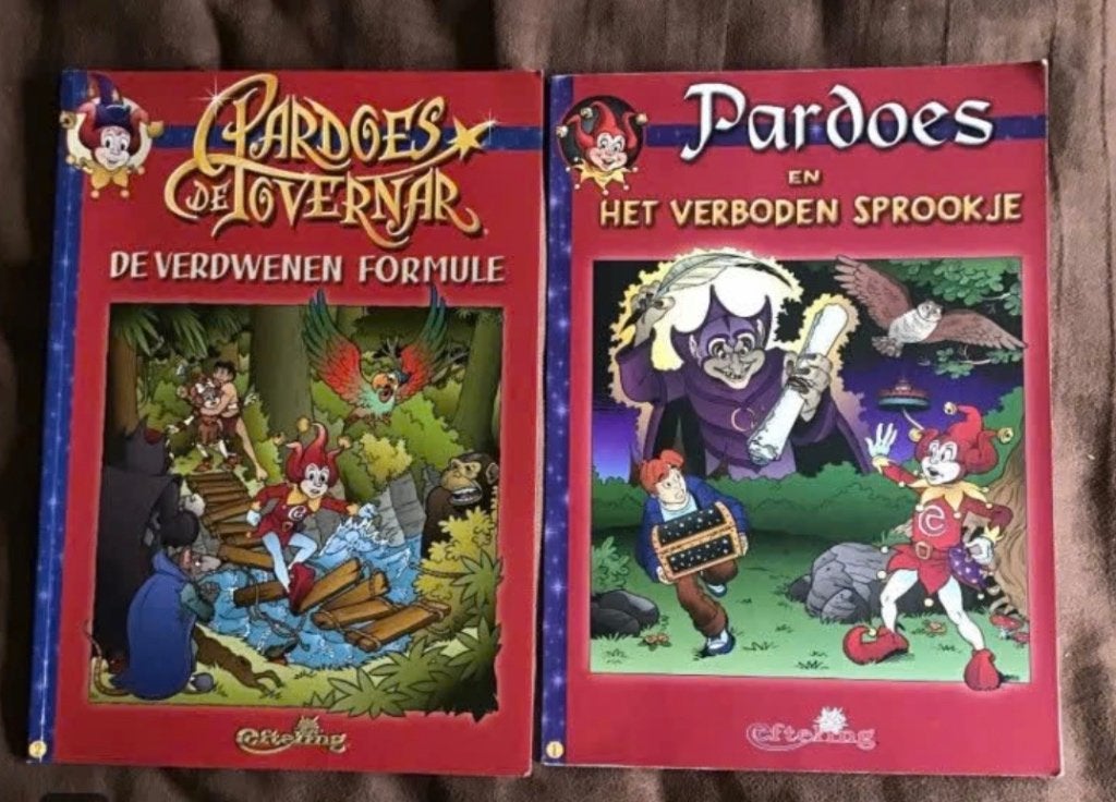 Volledige 2-delige Efteling uitgaves Pardoes + extraatje, Verzamelen, Ophalen of Verzenden, Zo goed als nieuw, Overige typen