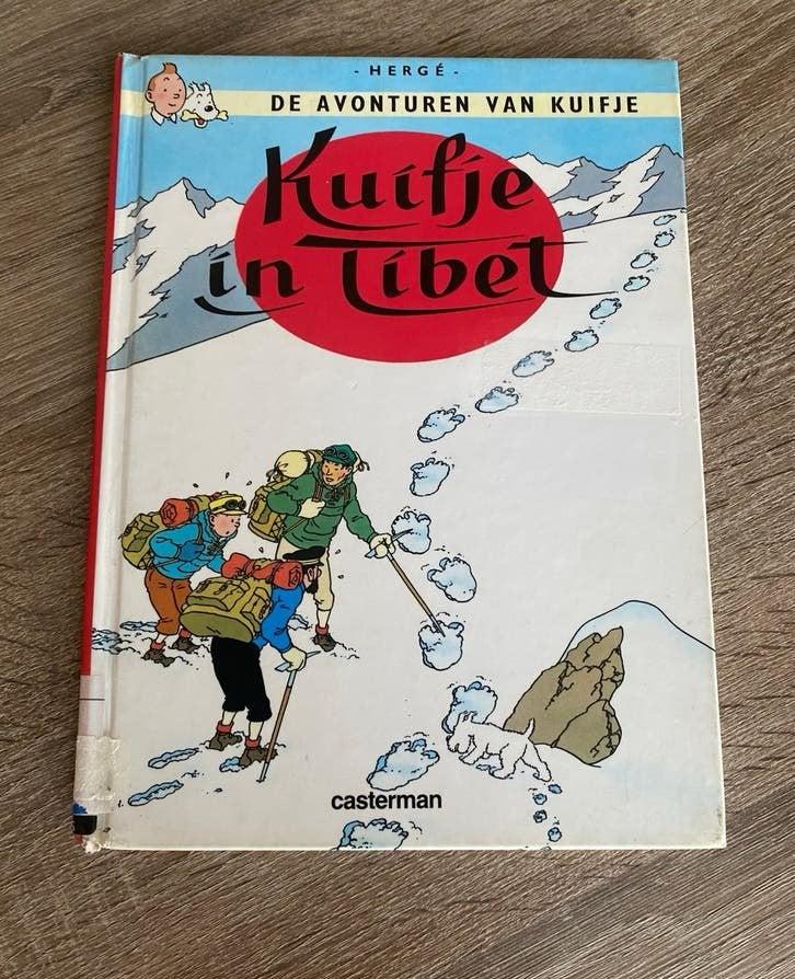 H. Herge - Kuifje in Tibet, Boeken, Gelezen, Eén stripboek, Ophalen of Verzenden, H. Herge