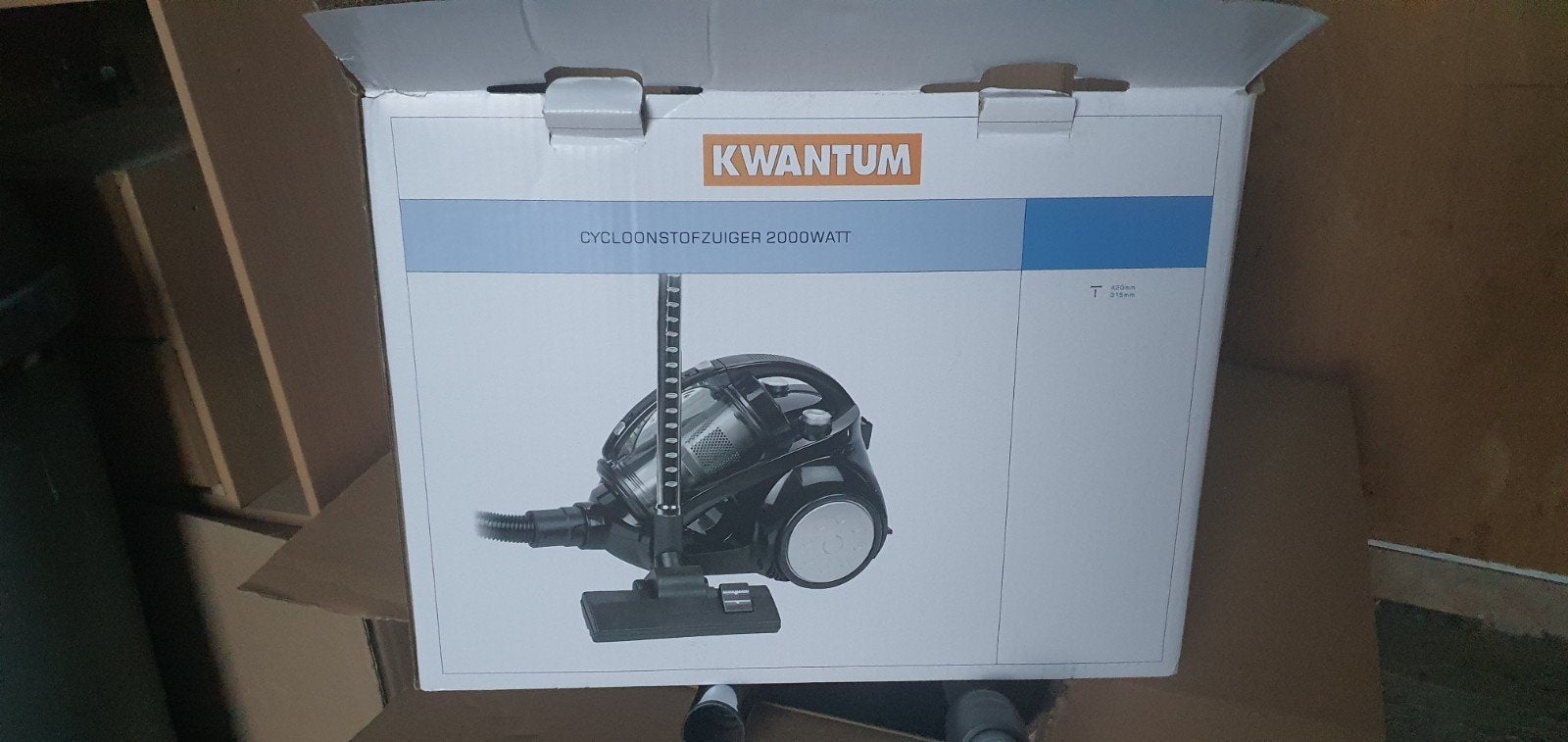 CYCLOONSTOFZUIGER VAN KWANTUM MET RESERVOIR, Ophalen, Overige merken, Gebruikt, Inclusief accessoires