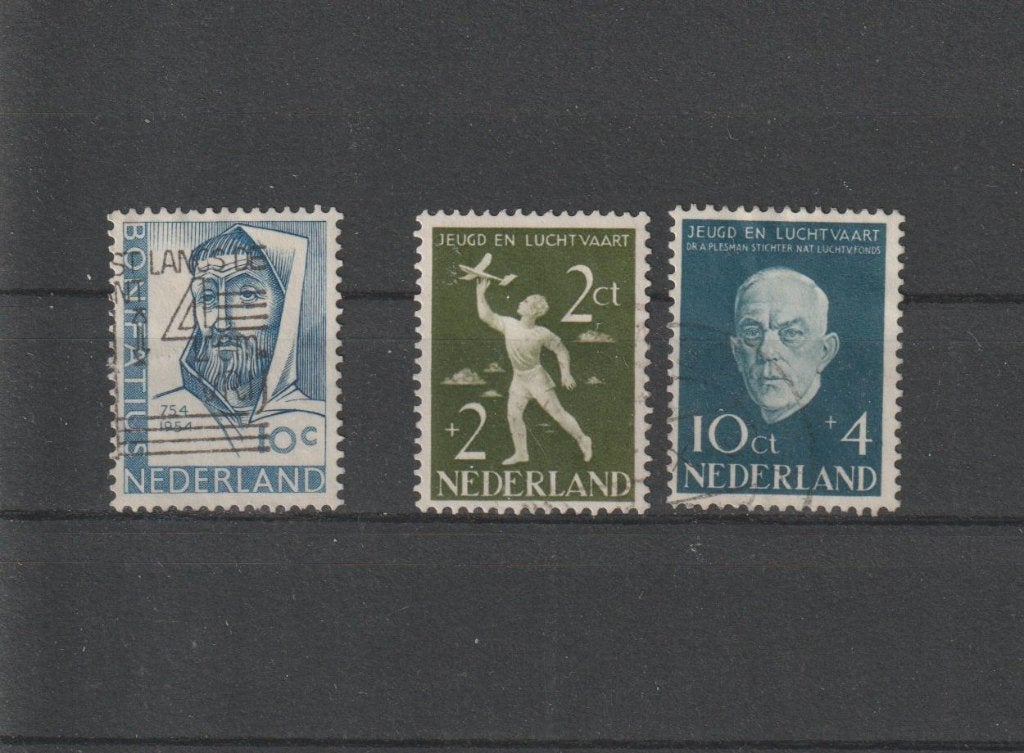 Nederland 1954, NVPH 646 t/m 648, Gestempeld., Ophalen of Verzenden, Na 1940, Gestempeld