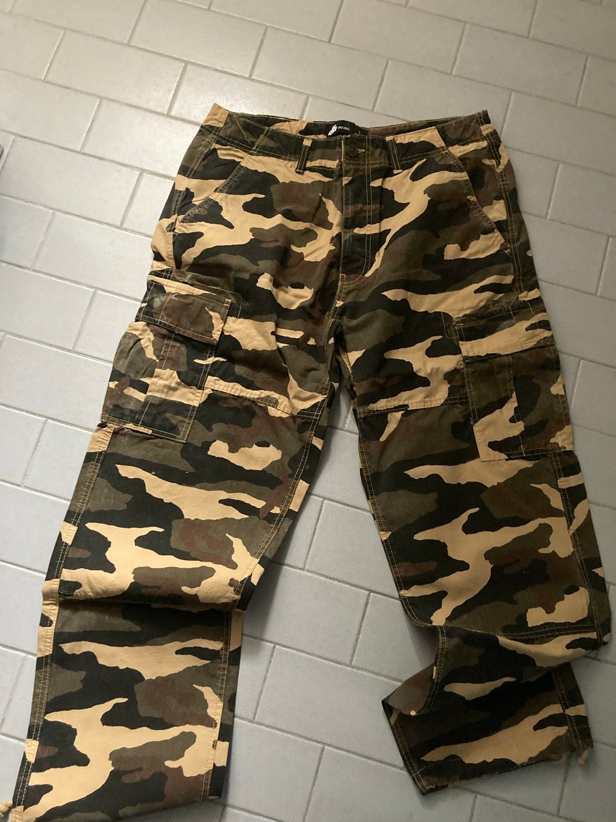 Camo Cargo Broek - Comfortabel & Stijlvol M, Verzenden, Zo goed als nieuw, Maat 48/50 (M), Meerkleurig