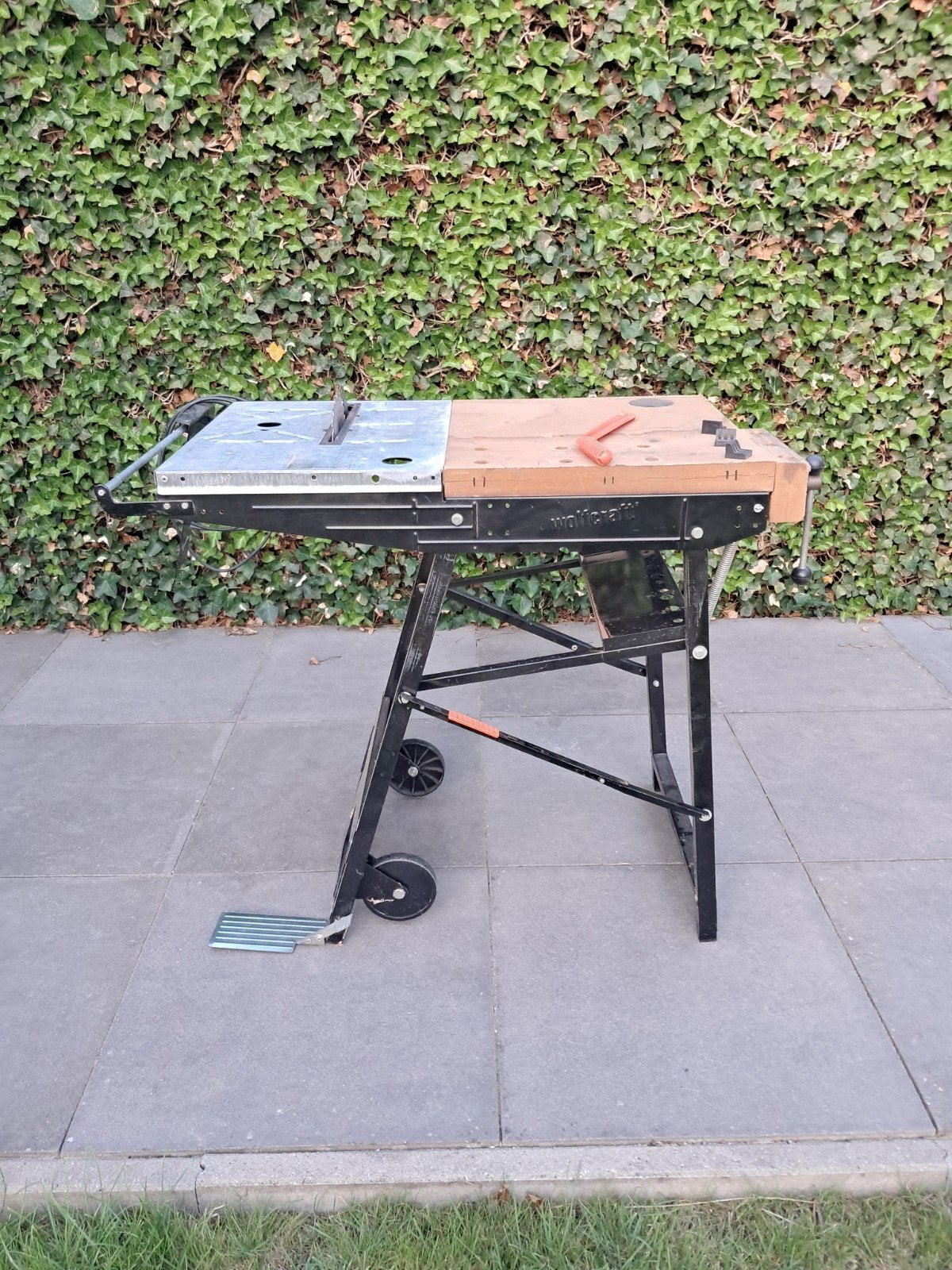 Wolfcraft zaagtafel (excl zaag), Ophalen, Gebruikt, 70 tot 120 cm, Bankschroef