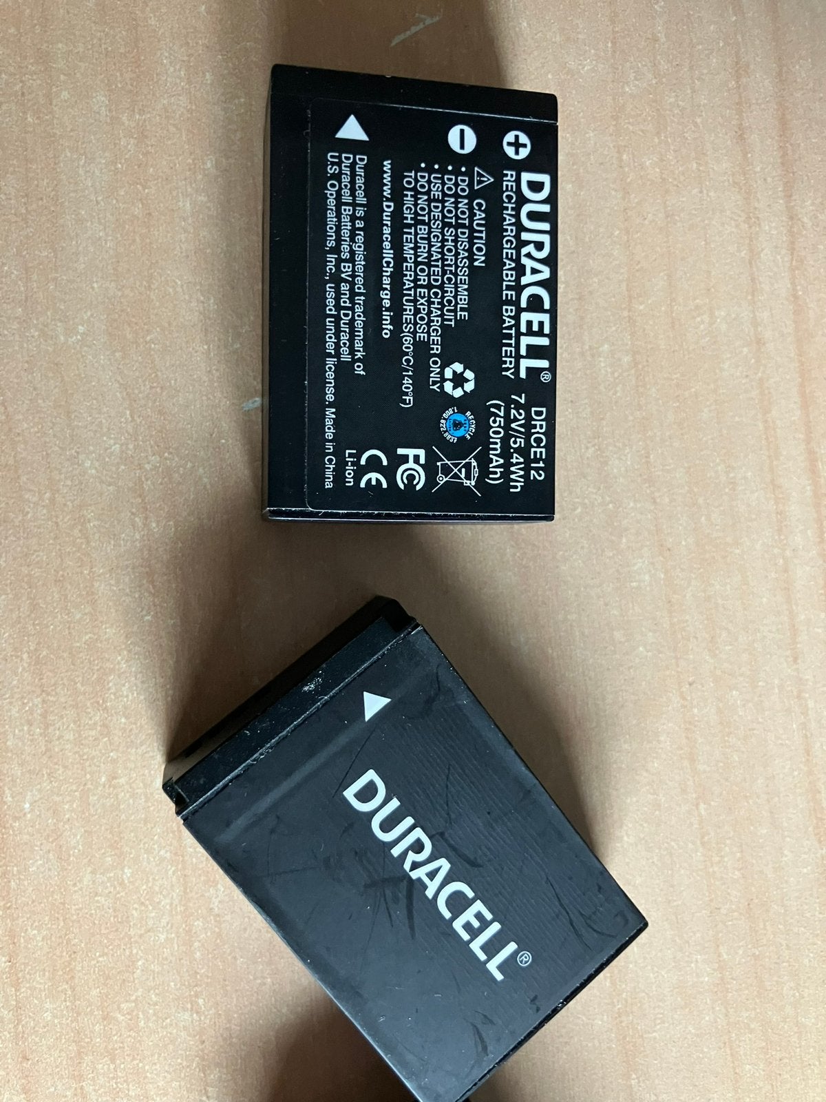 Div. Accu’s vrgl. Canon LP-E12 v Duracell v EOS M camera, Audio, Tv en Foto, Fotografie | Accu's en Batterijen, Gebruikt, Batterij