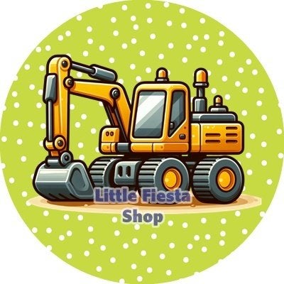 lf252 ouwel graafmachine 20x4,7cm eetbare cupcake rondjes, Ophalen of Verzenden, Nieuw, Cupcakes, Versiering