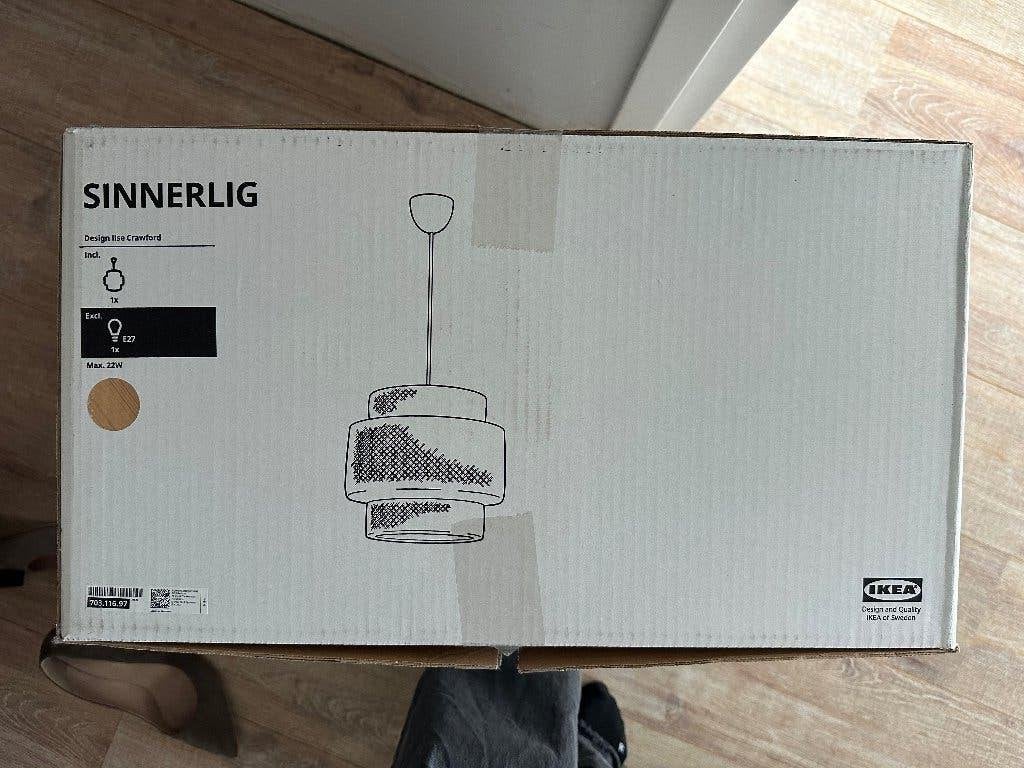 SINNERLIG Hanglamp, bamboe, 50 cm, Huis en Inrichting, Ophalen, Overige materialen, Nieuw, E27 (groot)