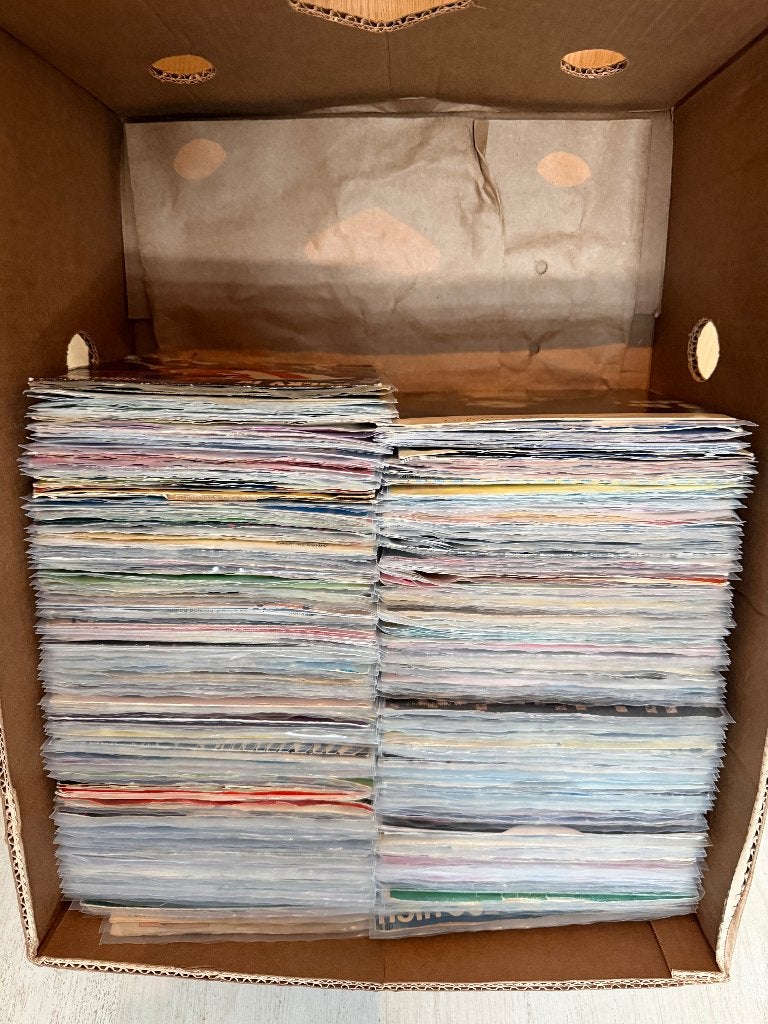 Partij 7" vinyl singels, Gebruikt, Overige genres, 7 inch, Ophalen of Verzenden