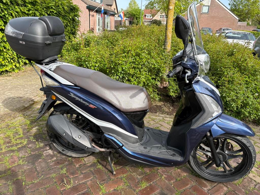 Sym Symphony ST50 (blauw) uit 2019, Fietsen en Brommers, Scooters | SYM, Gebruikt, Overige modellen, Maximaal 45 km/u, Benzine