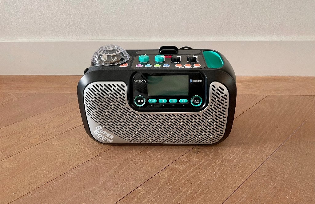 VTech KidiMusic Super Sound Karaoke apparaat set als nieuw, Ophalen of Verzenden, Zo goed als nieuw