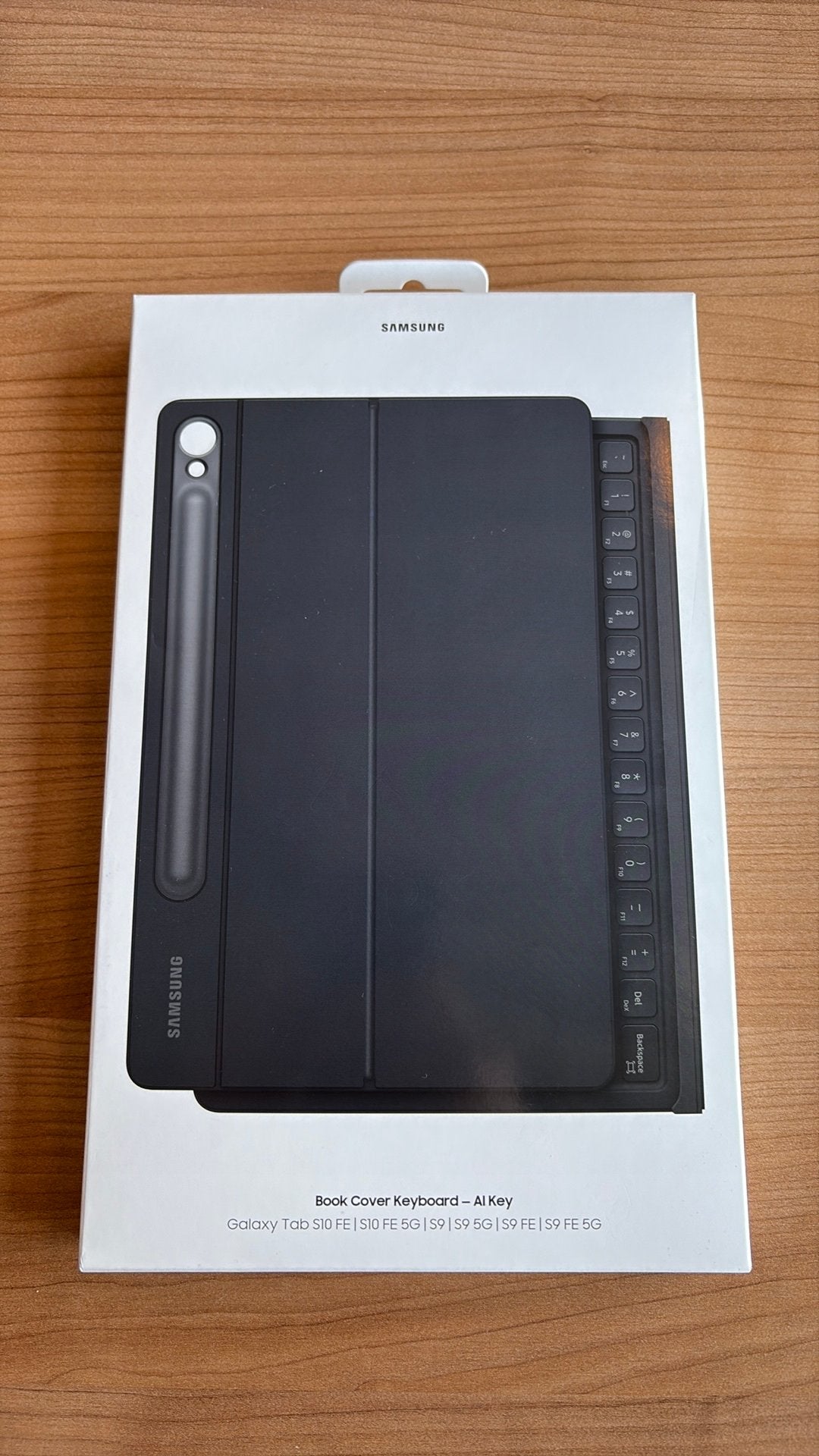 Book cover Keyboard AI key Samsung s10 s9, Ophalen of Verzenden, Zo goed als nieuw, Bescherming voor- en achterkant