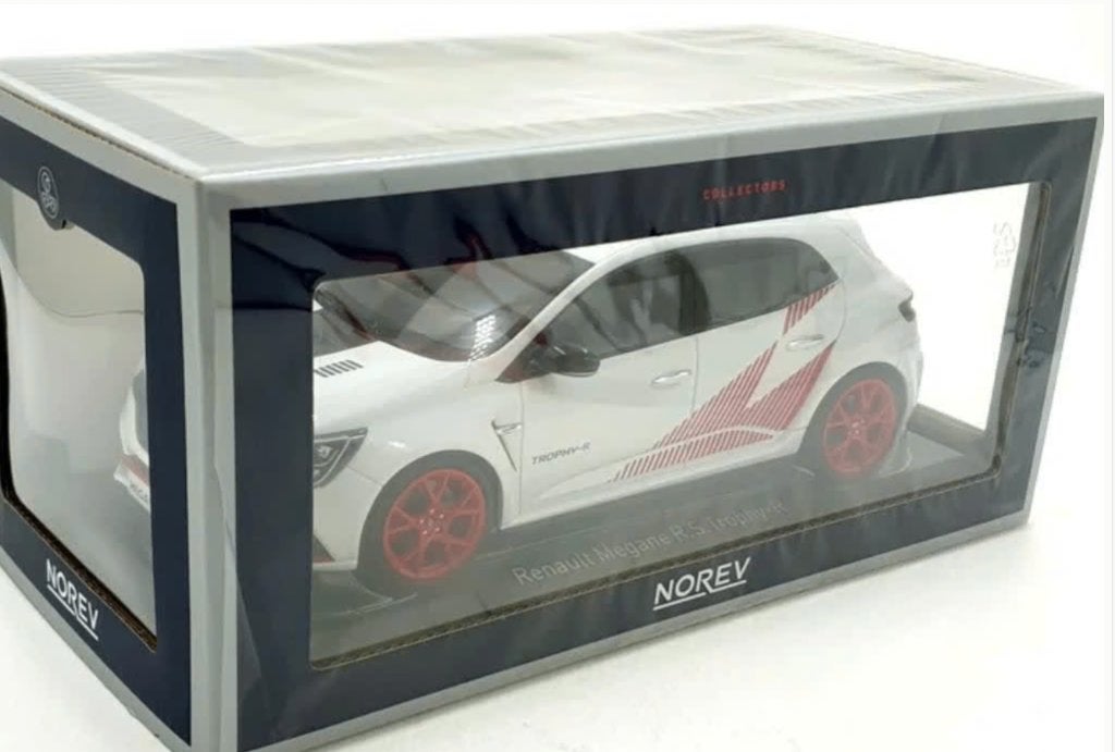 RENAULT MEGANE RS TROPHY R 2019 WIT schaal 1/18 NOREV 185239, Verzenden, Nieuw, Auto, Norev