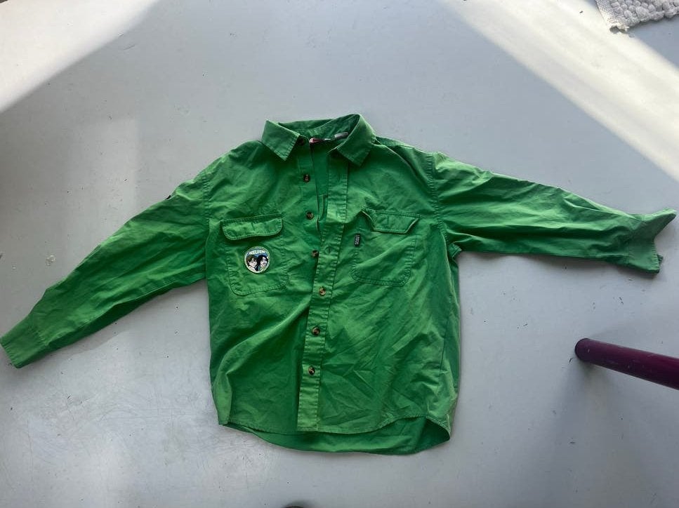 Scouting scoutfit welpen groene blouse 146, Ophalen of Verzenden, Zo goed als nieuw, Kleding