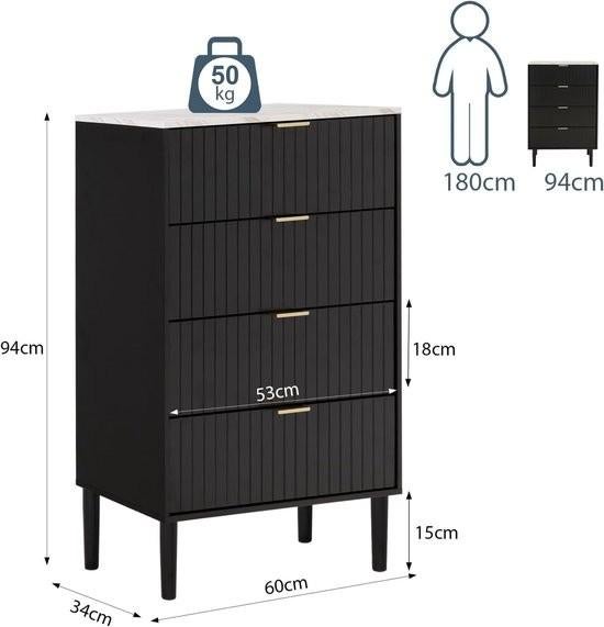 Ladekast – Dressoir – Opbergkast – Commode, Corvance B.V., Verzenden, Nieuw, Corvancebol@gmail.com