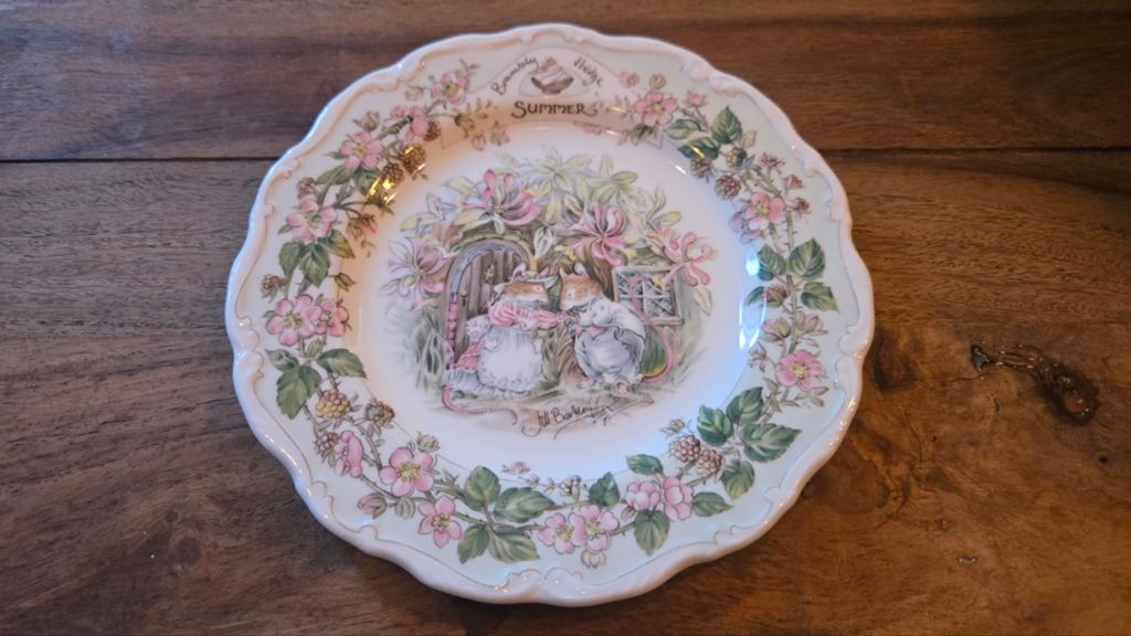 Royal Doulton Brambly Hedge Zomer Bord 21cm, Antiek en Kunst, Ophalen of Verzenden