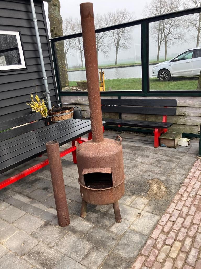 Buitenkachel, Tuin en Terras, Tuinhaarden, Ophalen of Verzenden, Gebruikt