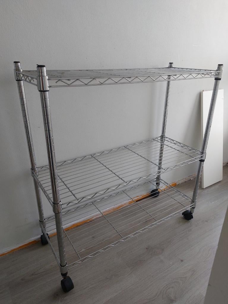 Te koop: Metalen keukenrek. 2x, Ophalen, Gebruikt