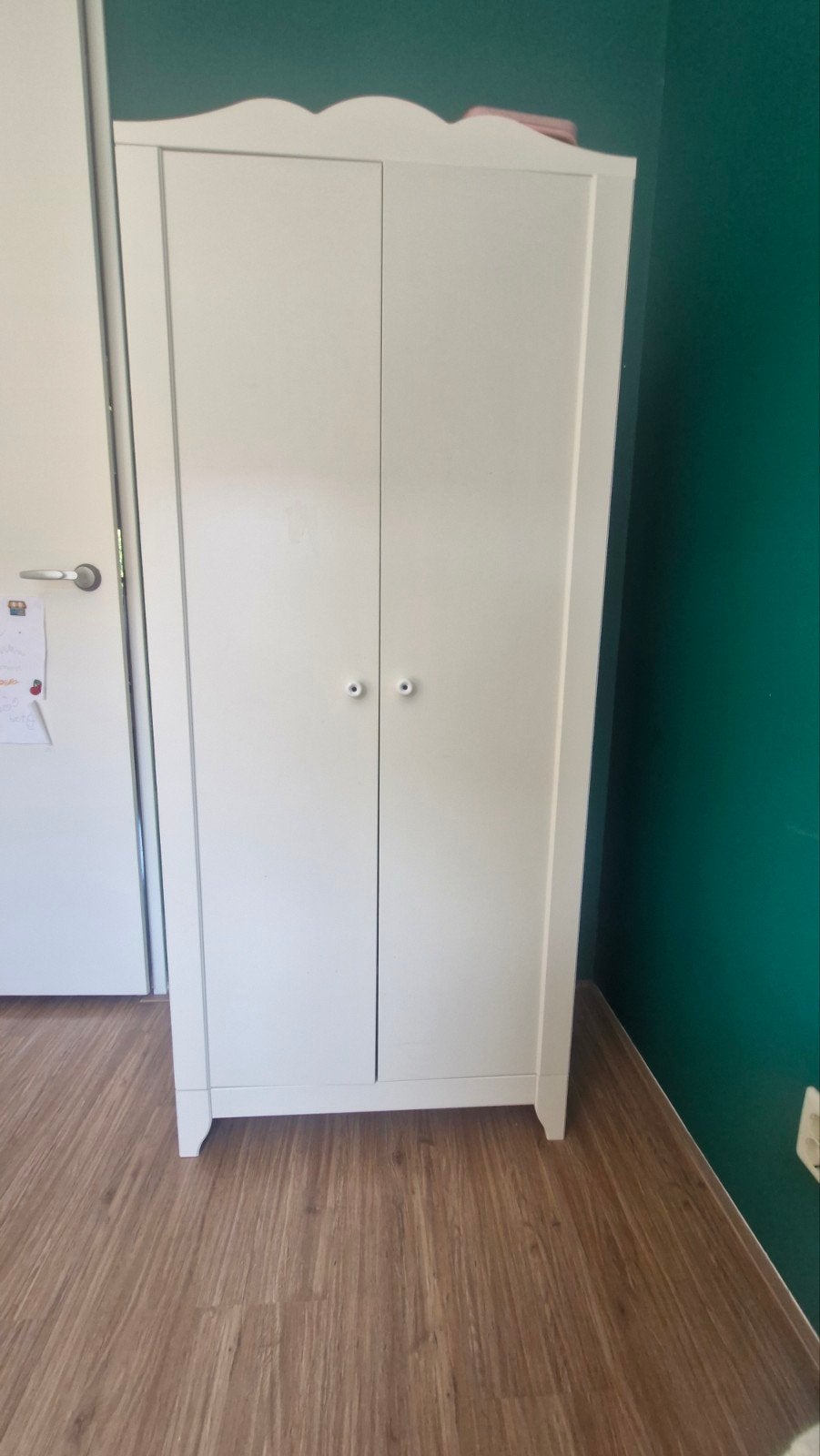 IKEA Hensvik Kinder Kledingkast Wit, Ophalen, Kast, 105 cm of meer, Zo goed als nieuw