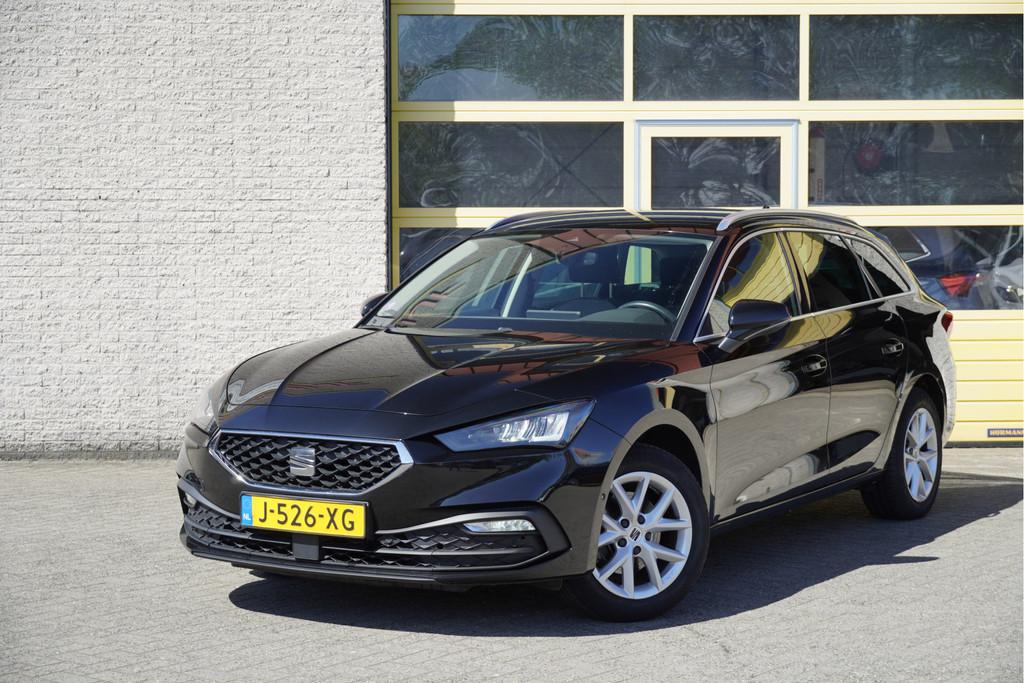 SEAT Leon Sportstourer 1.5 TSI 131PK! Style Launch Edition B, Auto's, 4 cilinders, Leon, Zwart, Origineel Nederlands