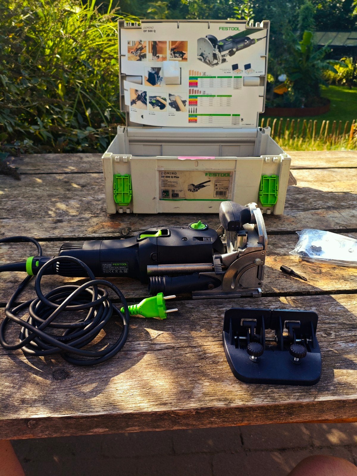 Festool Domino DF 500 Q-Plus deuvelfreesmachine, Ophalen of Verzenden, 1200 watt of meer, Overige typen, 30 tot 70 mm