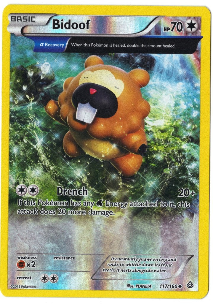 Primal Clash,  Bidoof [reverse] 117/160, Verzenden, Nieuw, Losse kaart