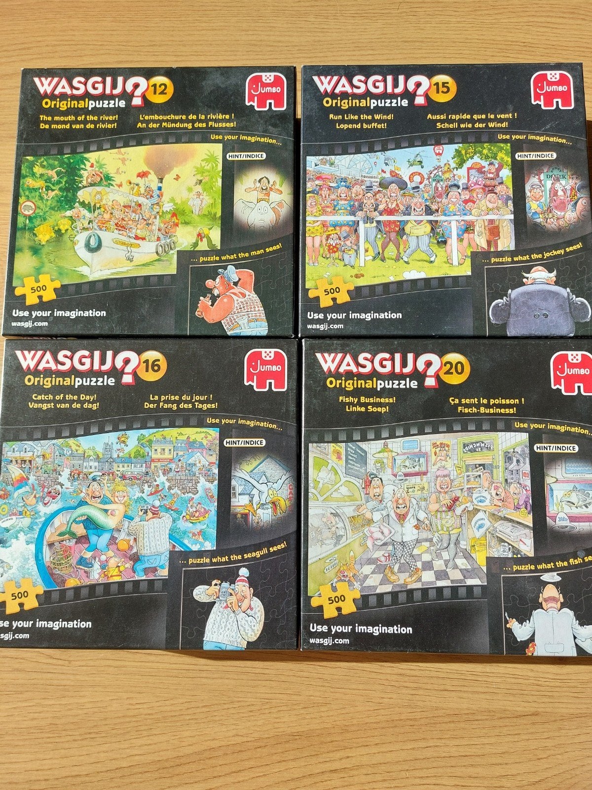 Wasgij Puzzels- Diverse Originele, Destiny & Mystery Edities, Ophalen, 500 t/m 1500 stukjes, Zo goed als nieuw, Legpuzzel