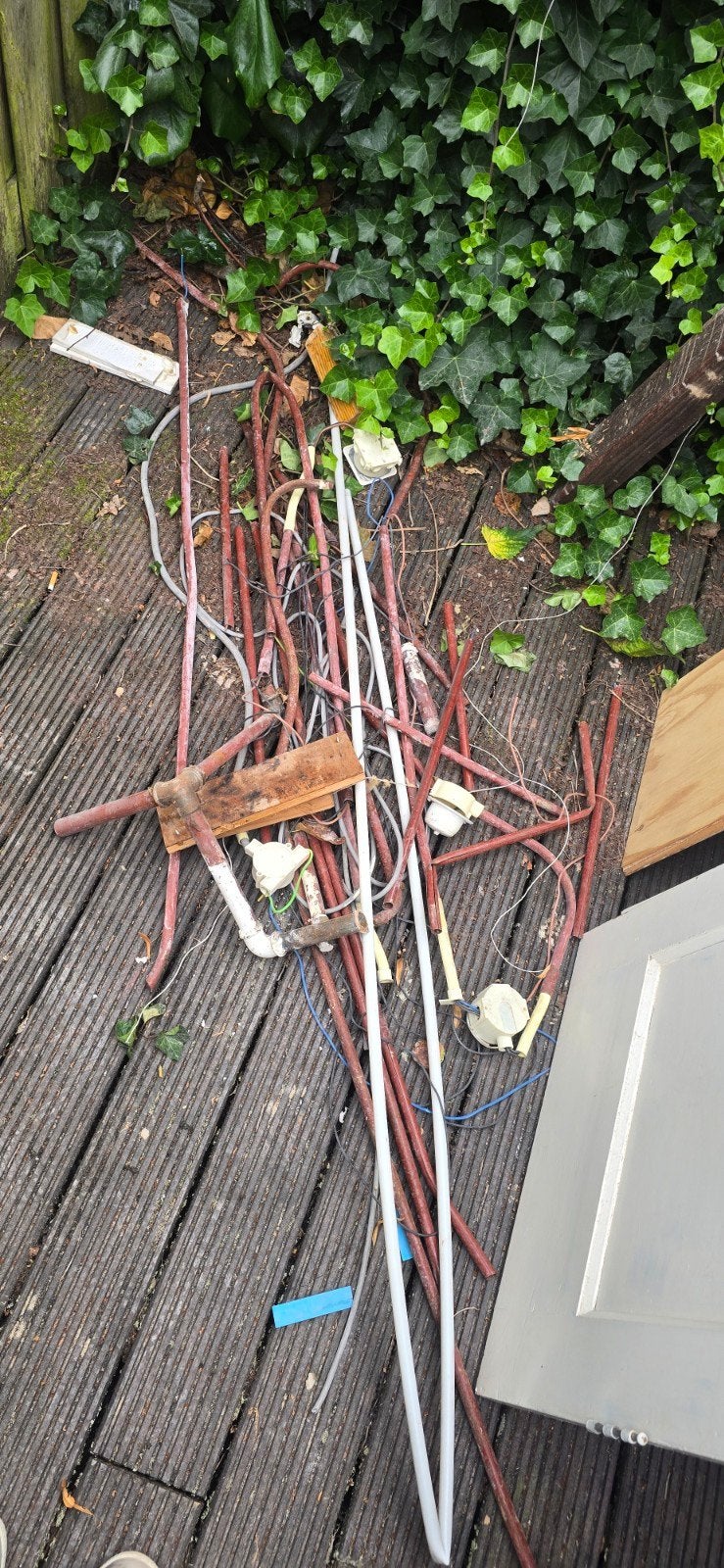 Koperen buizen en bedrading voor recycling, Antiek en Kunst, Antiek | Koper en Brons, Ophalen