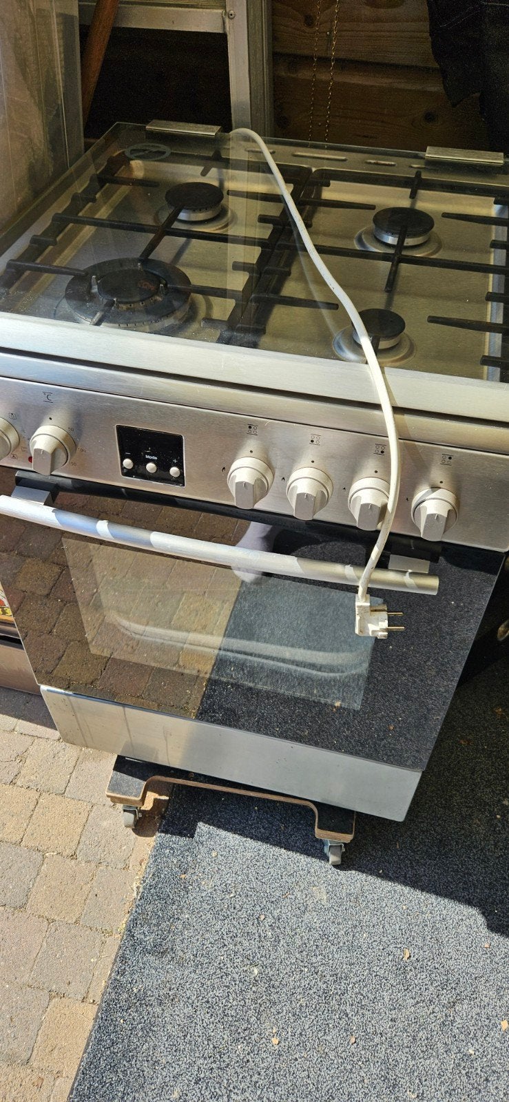 Etna gasfornuis met  electrische oven, Witgoed en Apparatuur, Fornuizen, Ophalen, Gebruikt, 4 kookzones, Gas