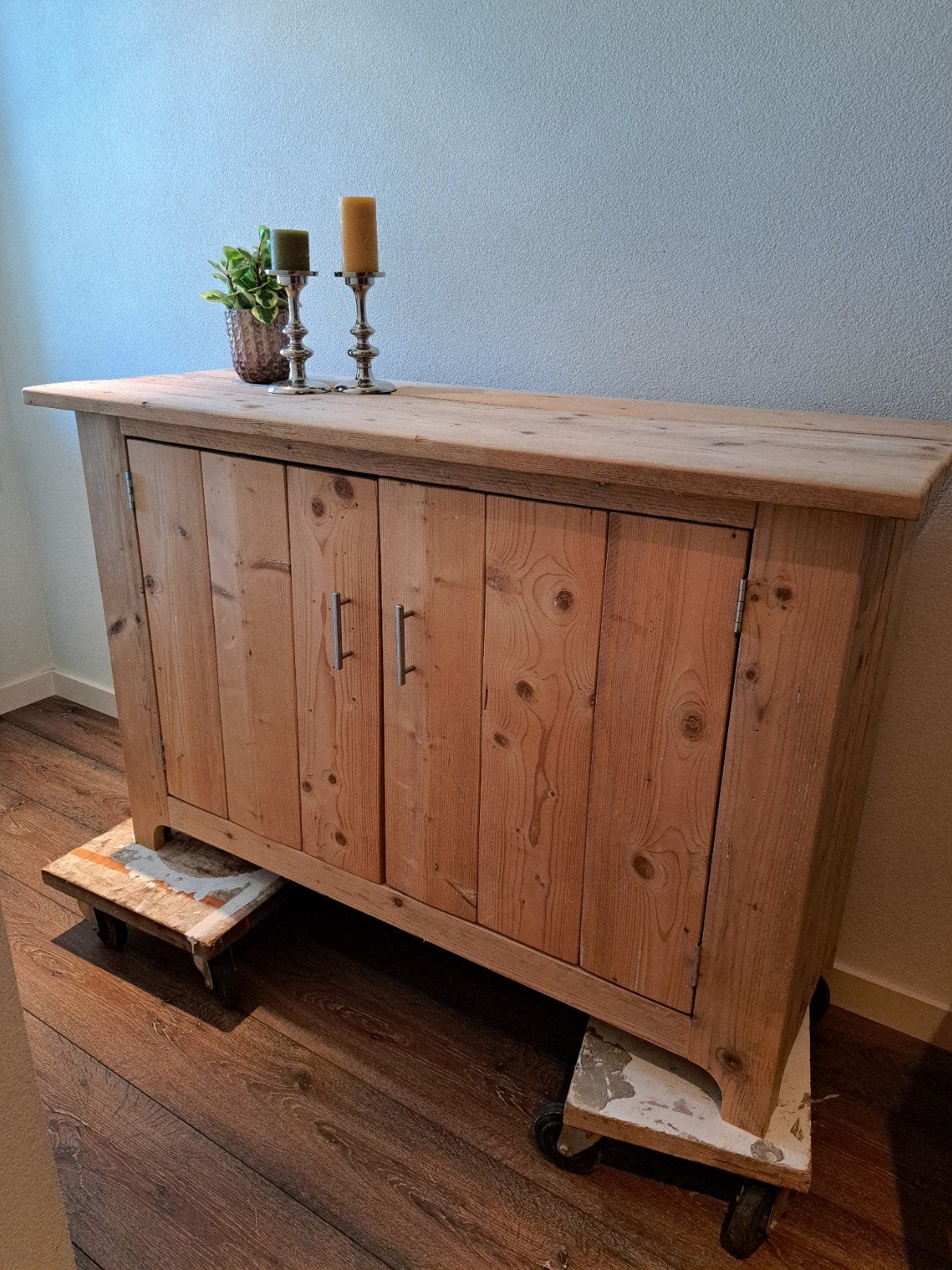 Massief steigerhouten kast, Ophalen, 50 tot 75 cm