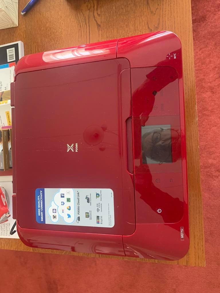 Canon Pixma MG7550 All-in-One Printer Rood -Zo goed als nie, Computers en Software, Printers, Zo goed als nieuw, All-in-one, Inkjetprinter