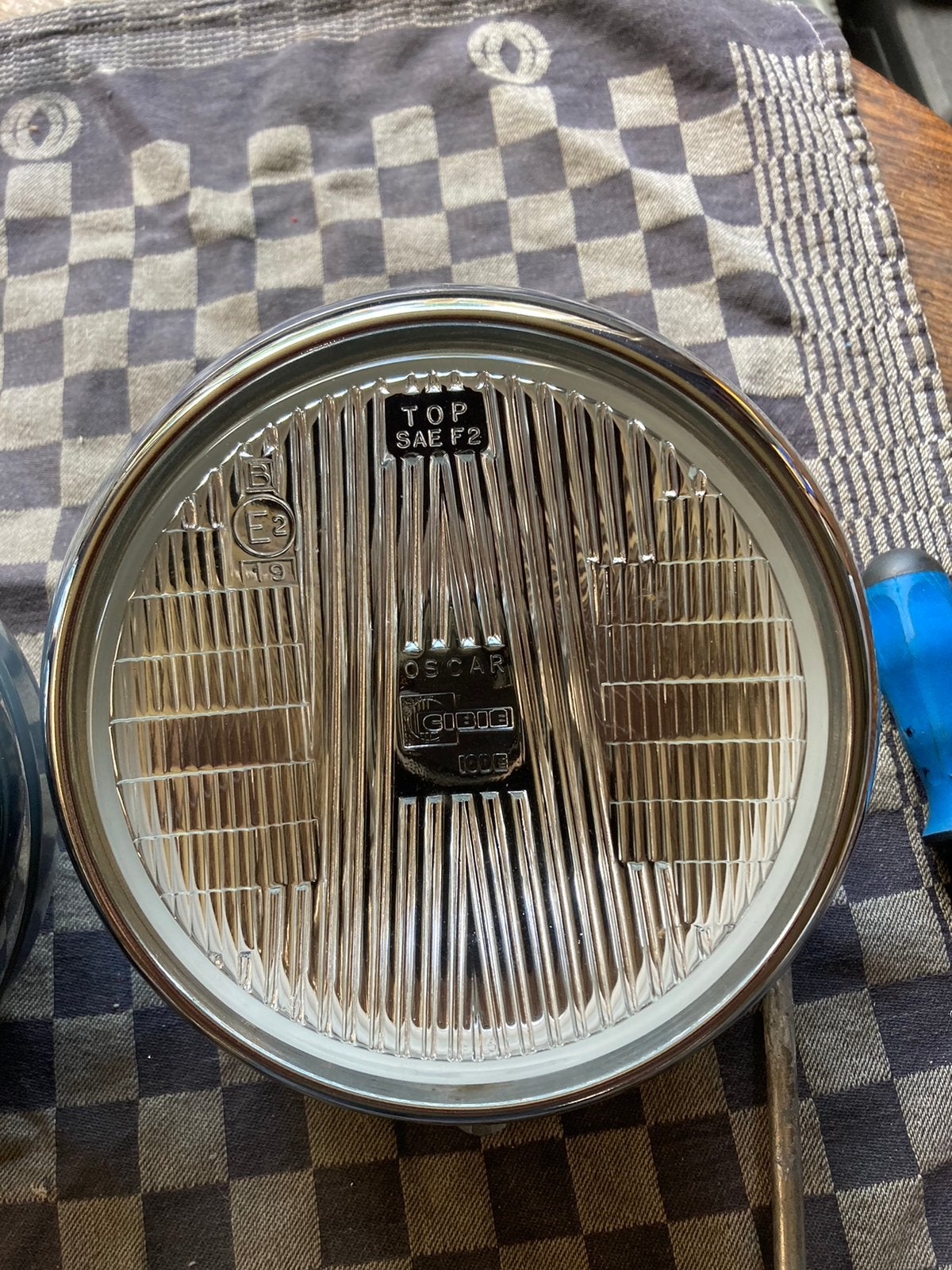 Oldtimer 2 cibe Oscar mistlampen type 180, Auto-onderdelen, Ophalen of Verzenden, Gebruikt